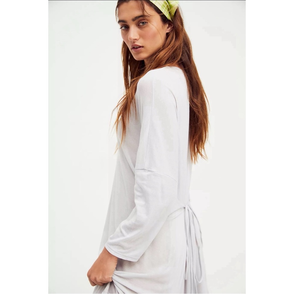 Free People Sun Seeker Maxi Dress In Grey NWT SZ Small - Picture 3 of 7